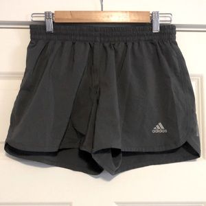 adidas : grey running shorts : size small